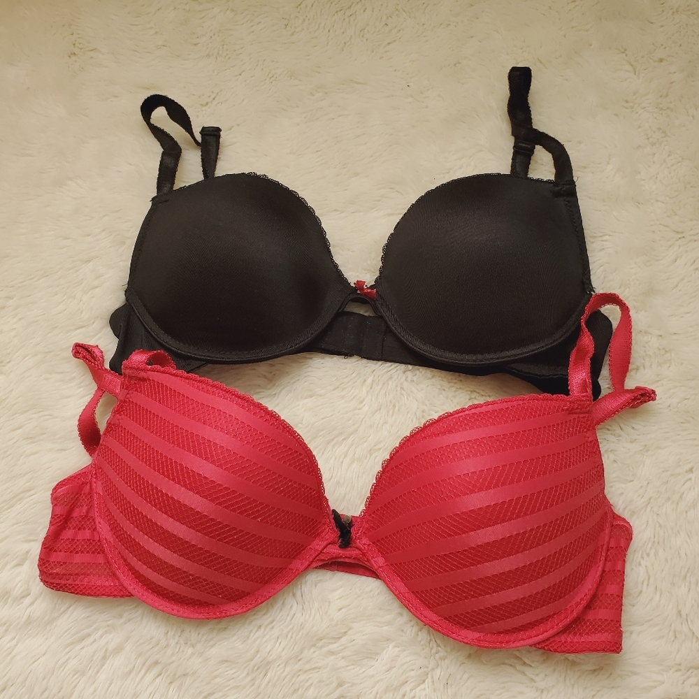 Set 34 B-C Rose + Black Bras.
